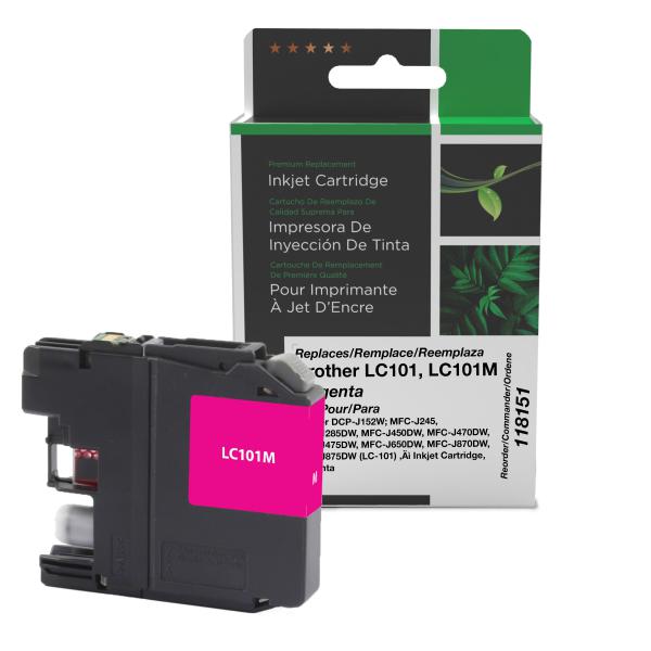 Toner Cartridge Store | Clover Imaging Non-OEM New Magenta Ink Cartridge for Brother LC101