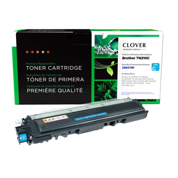 Toner Cartridge Store | Clover Imaging Remanufactured Cyan Toner Cartridge for Brother TN210