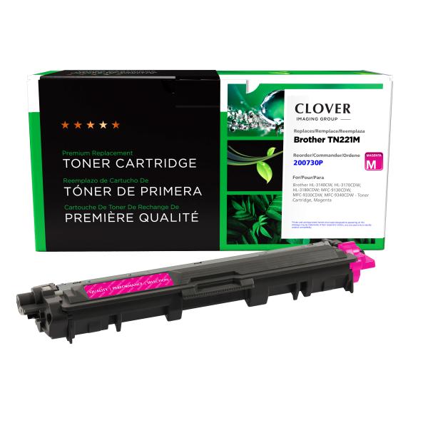 Clover Imaging Remanufactured Magenta Toner Cartridge for Brother TN221