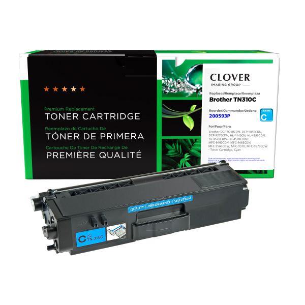 Toner Cartridge Store | Clover Imaging Remanufactured Cyan Toner Cartridge for Brother TN310