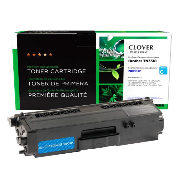 Toner Cartridge Store | Clover Imaging Remanufactured Cyan Toner Cartridge for Brother TN331