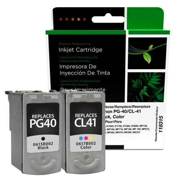 Toner Cartridge Store | Clover Imaging Remanufactured Black, Color Ink Cartridges for Canon PG-40/CL-41