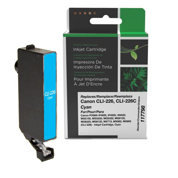 Toner Cartridge Store | Clover Imaging Remanufactured Cyan Ink Cartridge for Canon CLI-226 (4547B001)