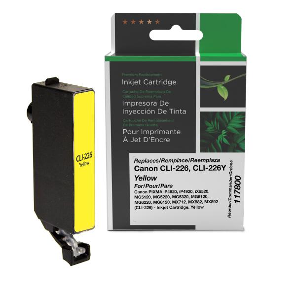 Clover Imaging Remanufactured Yellow Ink Cartridge for Canon CLI-226 (4549B001)