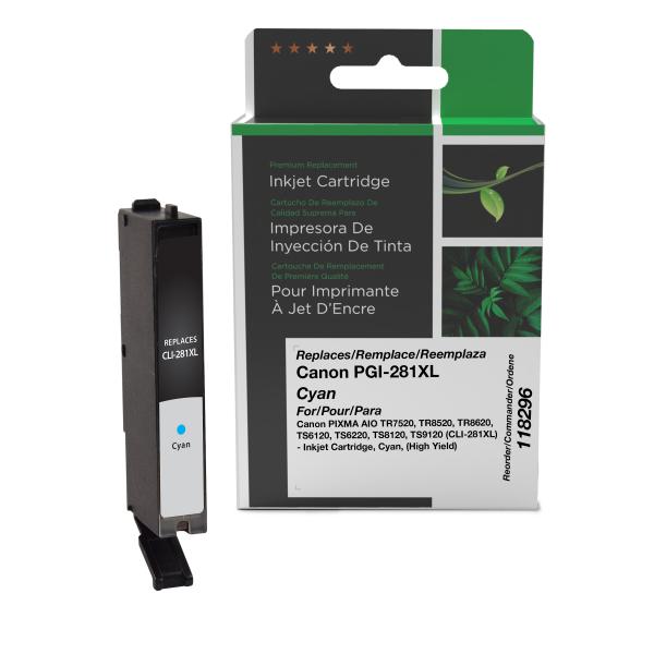 Clover Imaging Remanufactured High Yield Cyan Ink Cartridge for Canon CLI-281XL