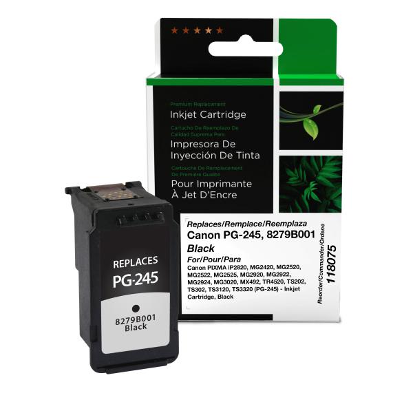 Toner Cartridge Store | Clover Imaging Remanufactured Black Ink Cartridge for Canon PG-245 (8279B001)