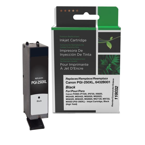 Toner Cartridge Store | Clover Imaging Non-OEM New High Yield Black Ink Cartridge for Canon PGI-250XL (6432B001)