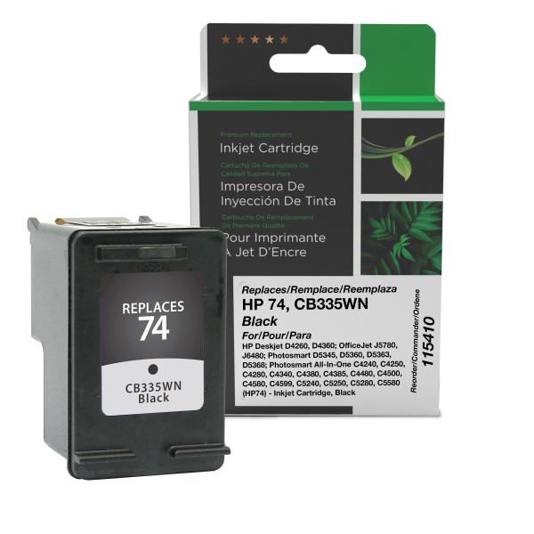 Toner Cartridge Store | Clover Imaging Remanufactured Black Ink Cartridge for HP 74 (CB335WN)