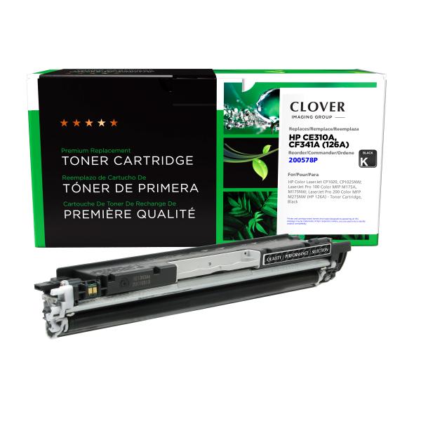 Toner Cartridge Store | Clover Imaging Remanufactured Black Toner Cartridge for HP 126A (CE310A)