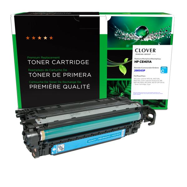 Toner Cartridge Store | Clover Imaging Remanufactured Cyan Toner Cartridge for HP 507A (CE401A)