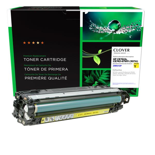 Clover Imaging Remanufactured Yellow Toner Cartridge for HP 307A (CE742A)