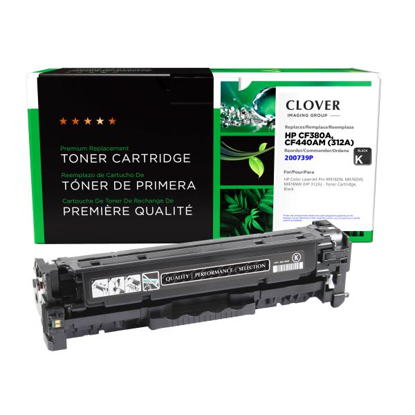 Toner Cartridge Store | Clover Imaging Remanufactured Black Toner Cartridge for HP 312A (CF380A)