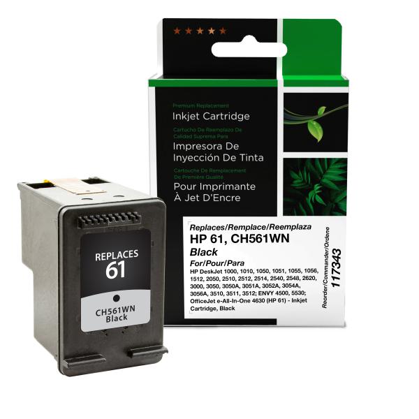 Toner Cartridge Store | Clover Imaging Remanufactured Black Ink Cartridge for HP 61 (CH561WN)