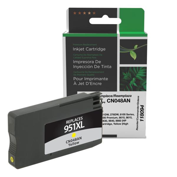 Clover Imaging Remanufactured High Yield Yellow Ink Cartridge for HP 951XL (CN048AN)