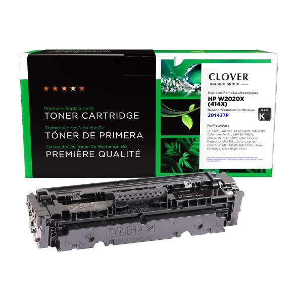 Toner Cartridge Store | Clover Imaging Remanufactured High Yield Black Toner Cartridge for HP 414X (W2020X)