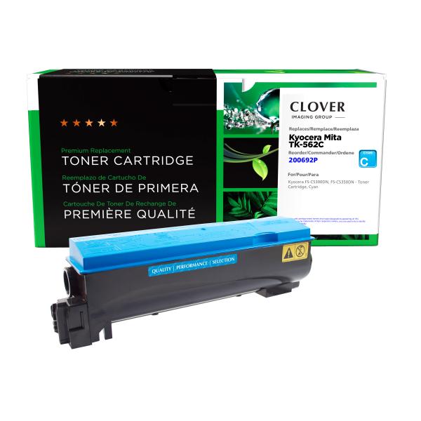 Toner Cartridge Store | Clover Imaging Remanufactured Cyan Toner Cartridge for Kyocera TK-562