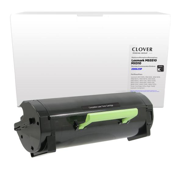 Clover Imaging Remanufactured Ultra High Yield Toner Cartridge for Lexmark MS510/MS610/MX510/MX610