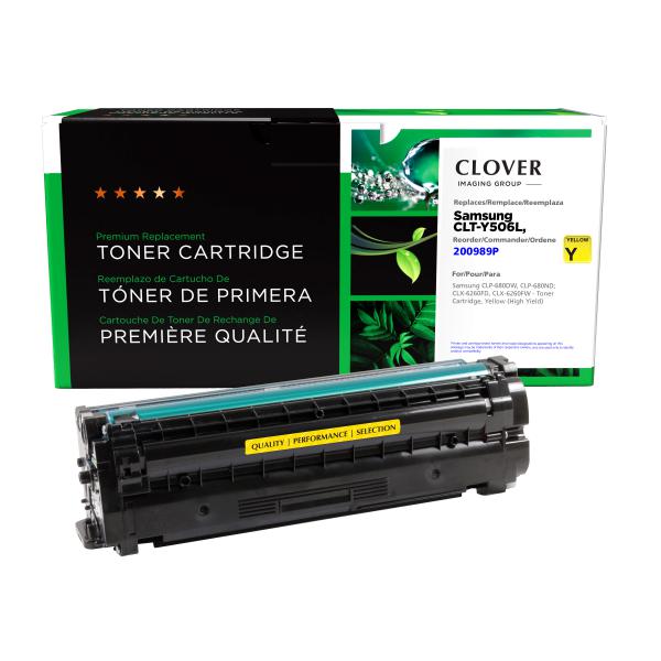 Clover Imaging Remanufactured High Yield Yellow Toner Cartridge for Samsung CLT-Y506L/CLT-Y506S